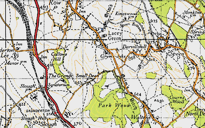 Old map of Darvillshill in 1947