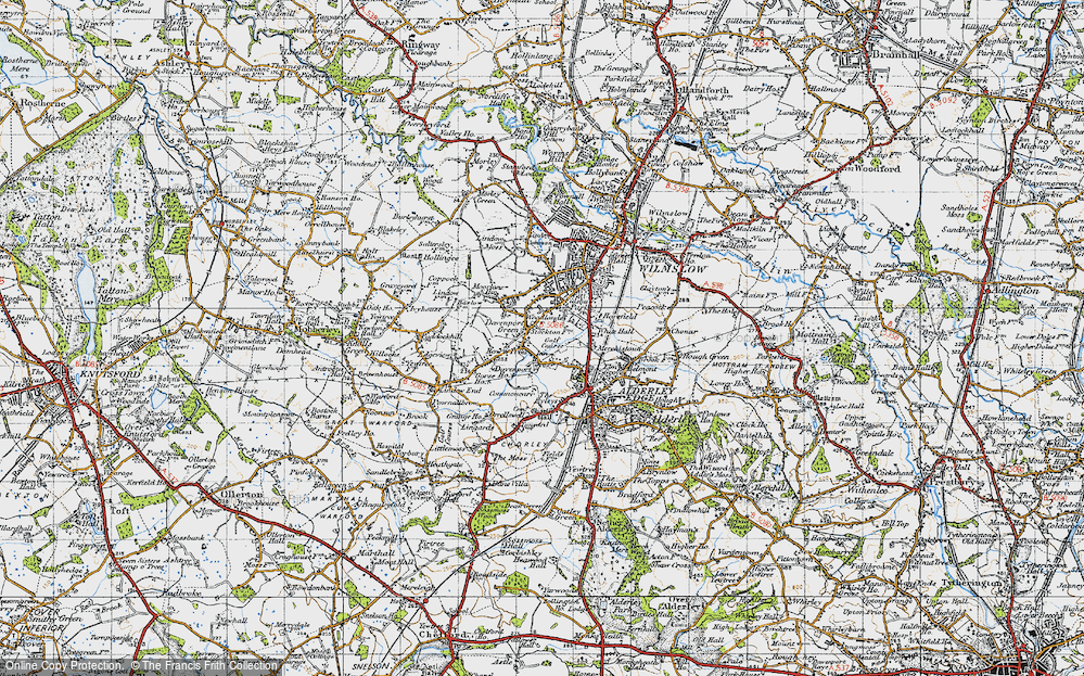 Old Map of Davenport Green, 1947 in 1947