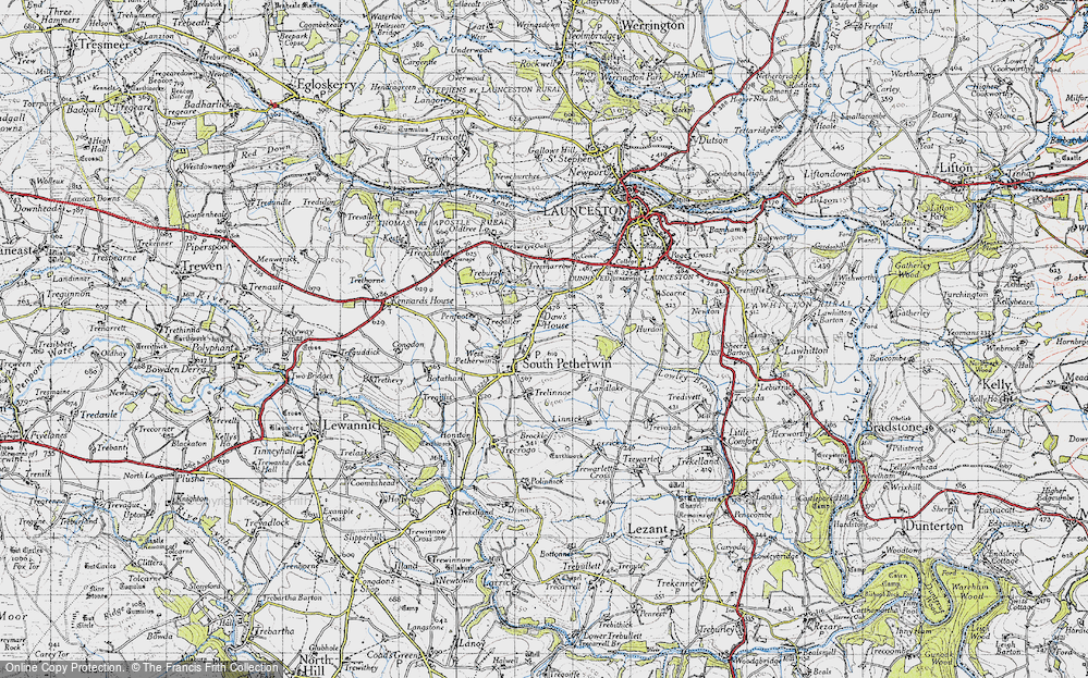 Old Map of Daw's House, 1946 in 1946