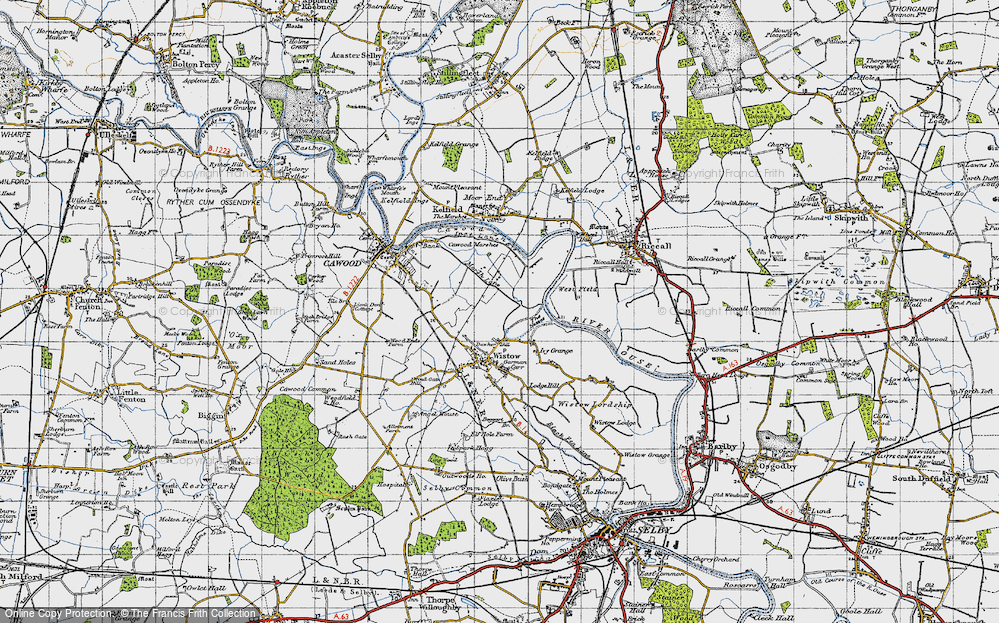 Old Map of Dawker Hill, 1947 in 1947