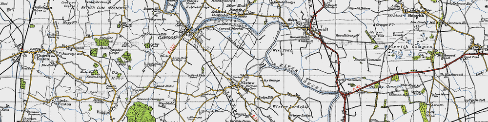 Old map of Dawker Hill in 1947