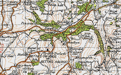Old map of Dawn in 1947