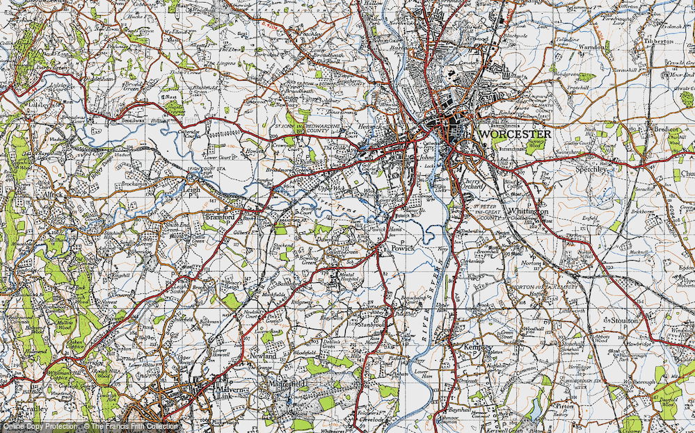 Old Map of Dawshill, 1947 in 1947