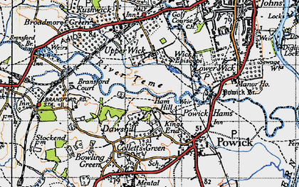 Old map of Dawshill in 1947