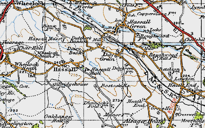 Old map of Bostock Ho in 1947