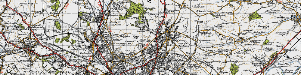 Old map of Daybrook in 1946