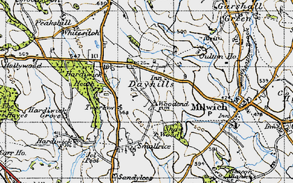 Old map of Dayhills in 1946