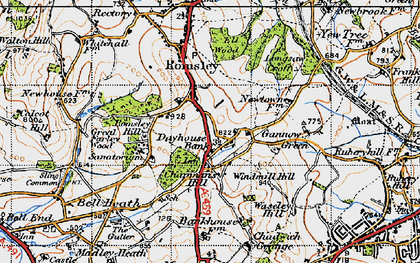 Old map of Dayhouse Bank in 1947