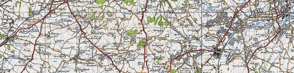 Old map of Dayhouse Bank in 1947