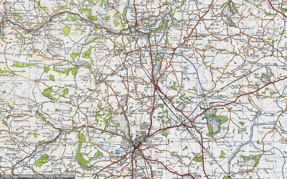 Old Map of Daywall, 1947 in 1947