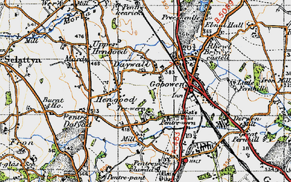 Old map of Daywall in 1947