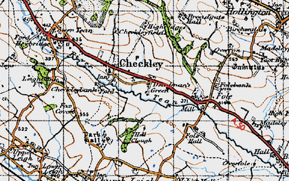 Old map of Deadman's Green in 1946