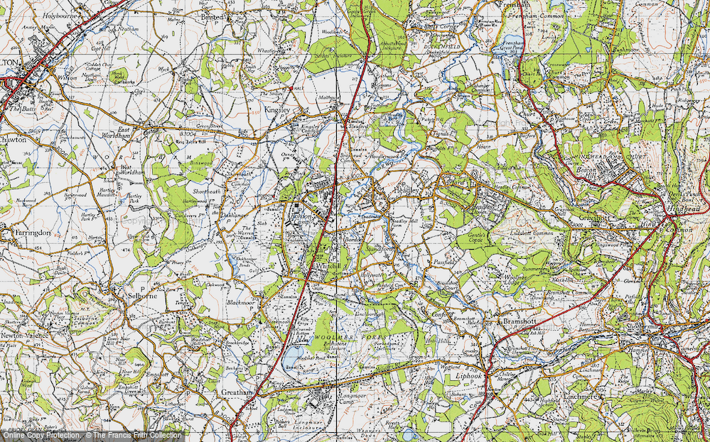 Old Map of Deadwater, 1940 in 1940