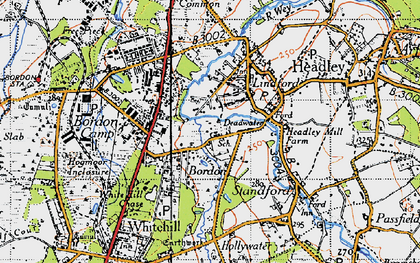 Old map of Deadwater in 1940