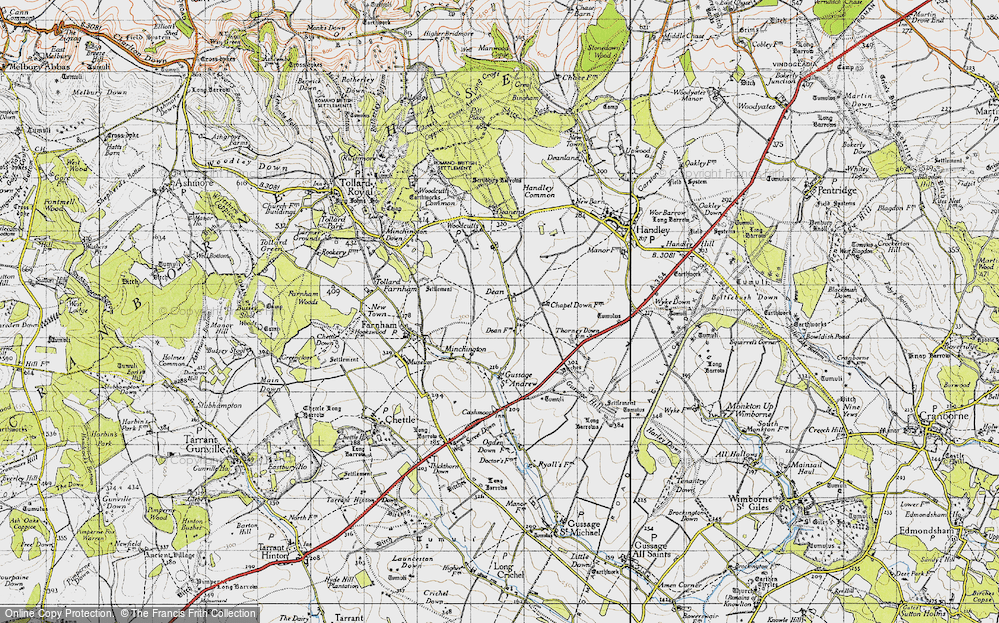 Old Map of Dean, 1940 in 1940