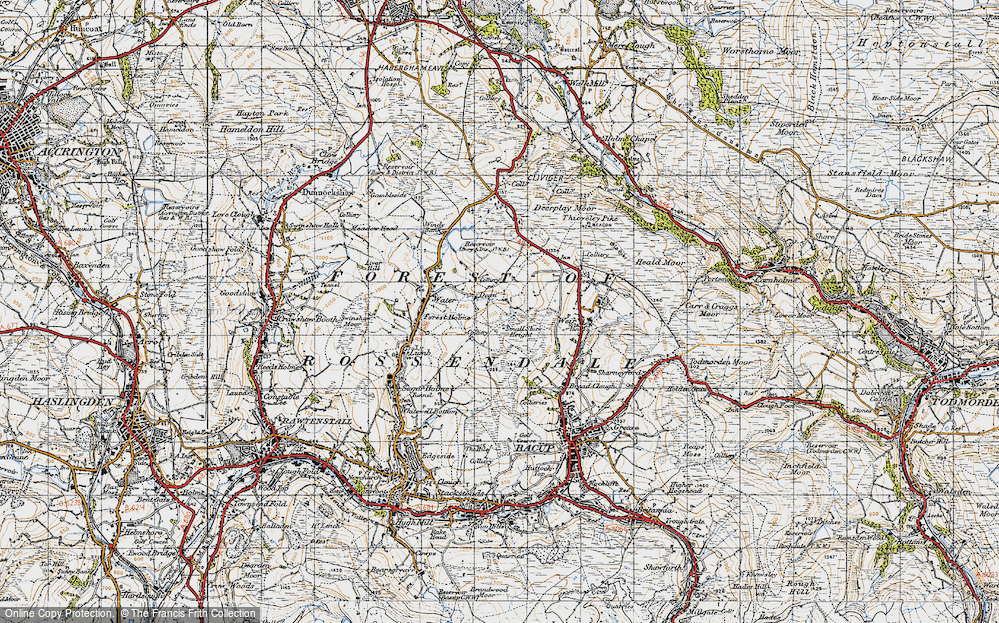 Old Map of Dean, 1947 in 1947