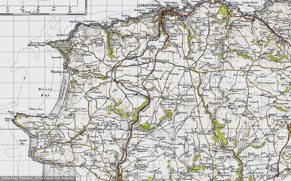 Old Map of Dean Cross, 1946 in 1946