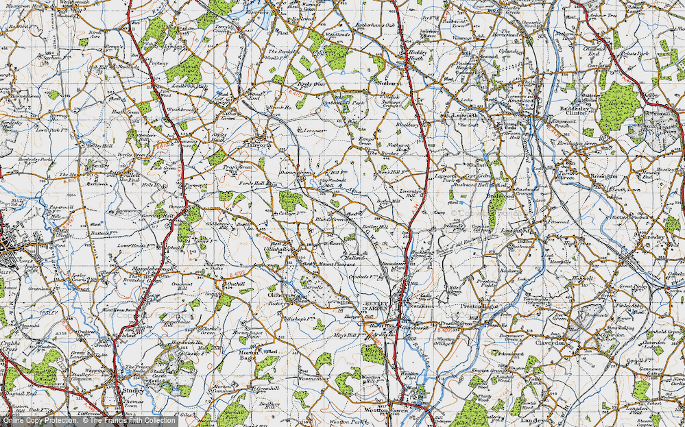 Old Map of Dean's Green, 1947 in 1947
