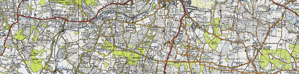 Old map of Dean Street in 1940