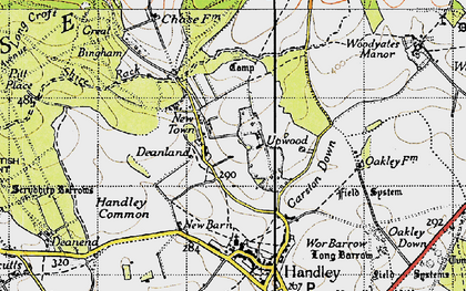 Old map of Deanland in 1940