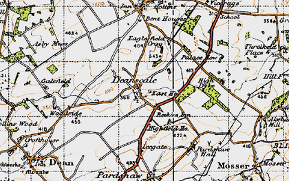 Old map of Deanscales in 1947