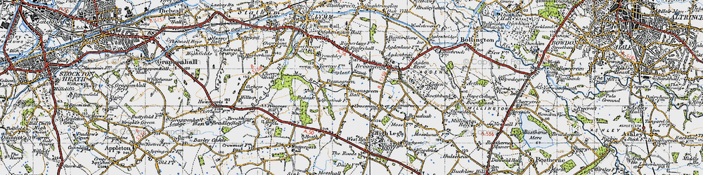 Old map of Deansgreen in 1947