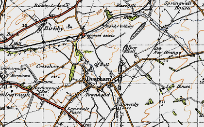 Old map of Dearham in 1947