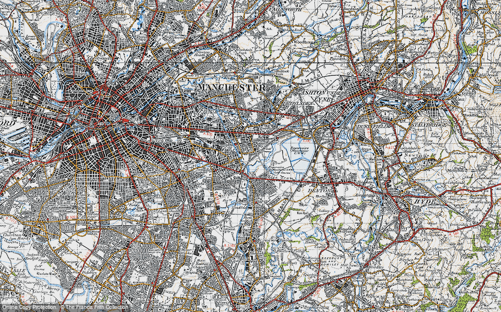 Old Map of Debdale, 1947 in 1947