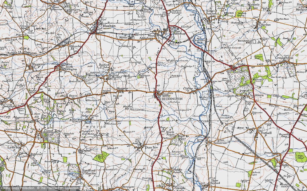 Old Map of Deddington, 1946 in 1946