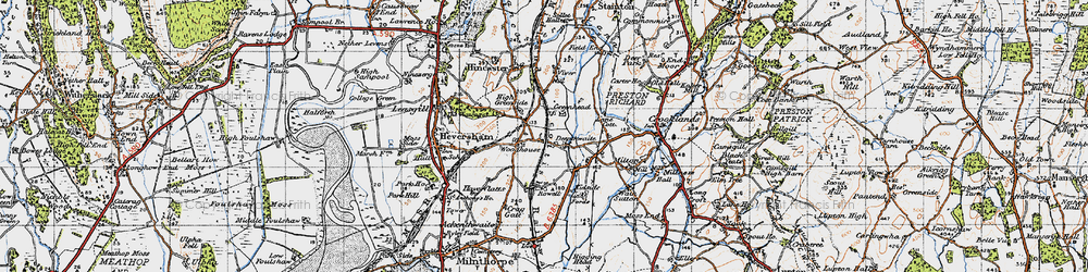 Old map of Deepthwaite in 1947