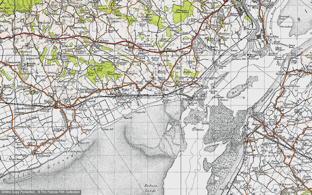 Old Map of Deepweir, 1946 in 1946