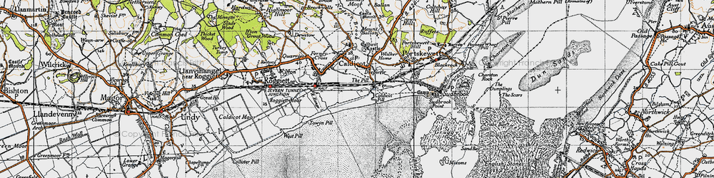 Old map of Deepweir in 1946