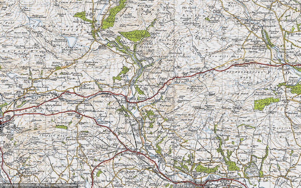 Old Map of Deerstones, 1947 in 1947