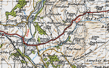 Old map of Deerstones in 1947