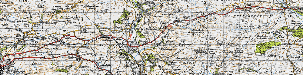 Old map of Deerstones in 1947