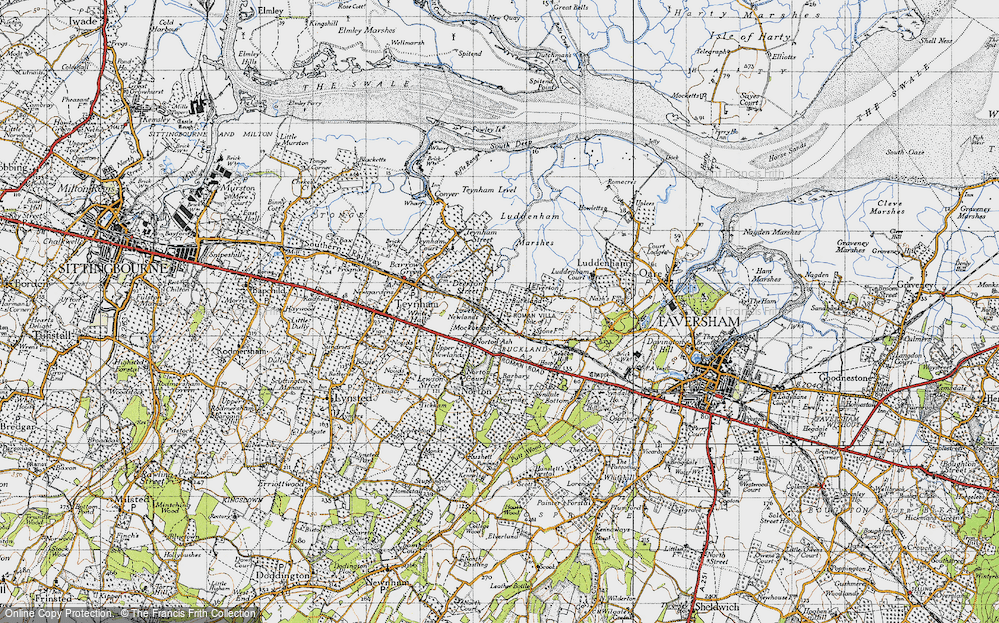 Old Map of Deerton Street, 1946 in 1946