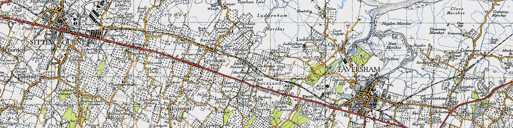 Old map of Deerton Street in 1946