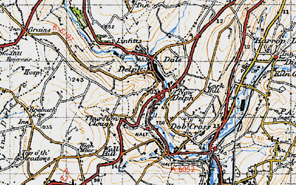 Old map of Delph in 1947