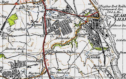 Old map of Deneside in 1947