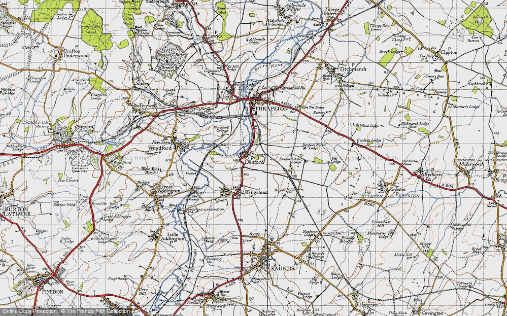 Old Map of Denford, 1946 in 1946
