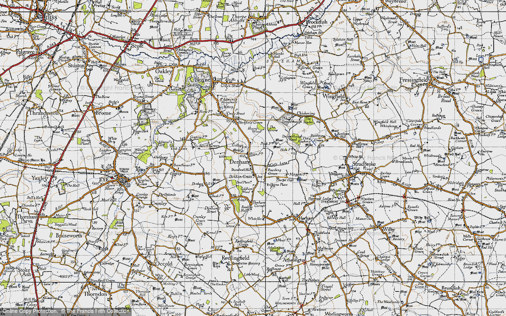 Old Map of Denham, 1946 in 1946