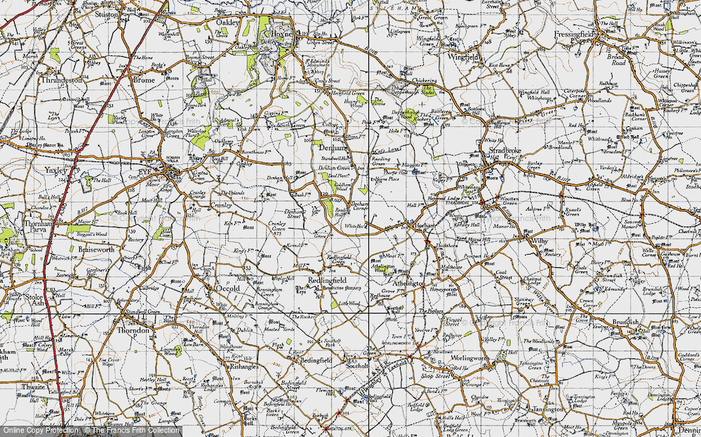 Old Map of Denham Corner, 1946 in 1946