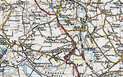 Old map of Denholme in 1947