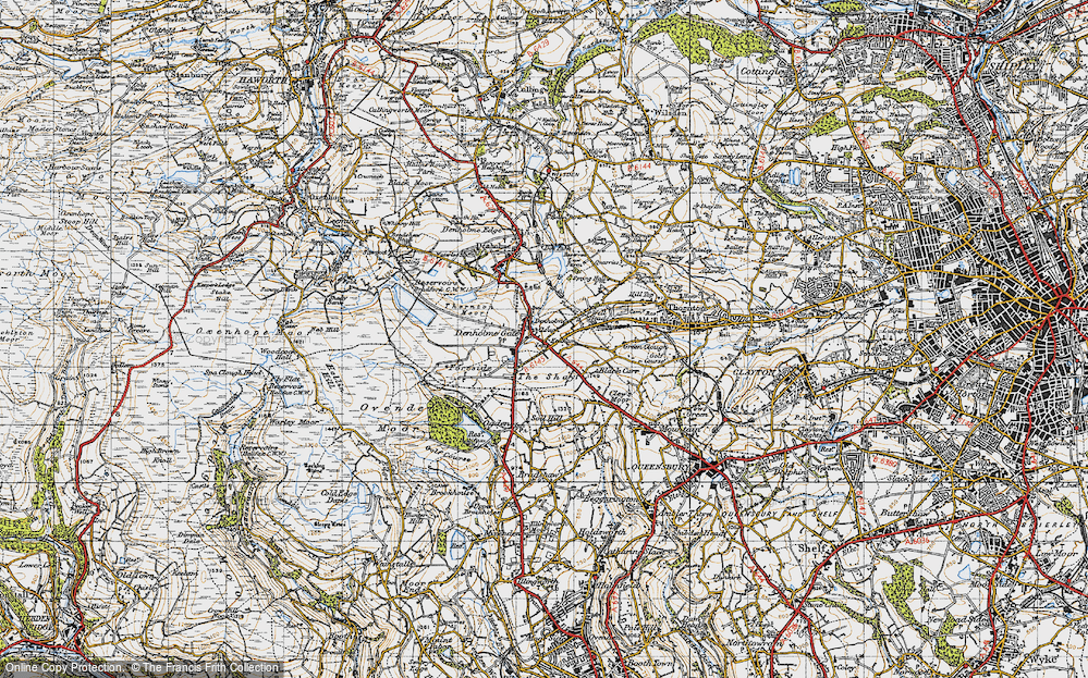 Old Map of Denholme Gate, 1947 in 1947
