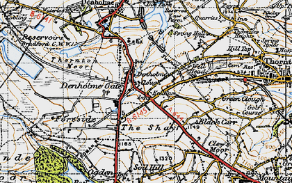 Old map of Denholme Gate in 1947
