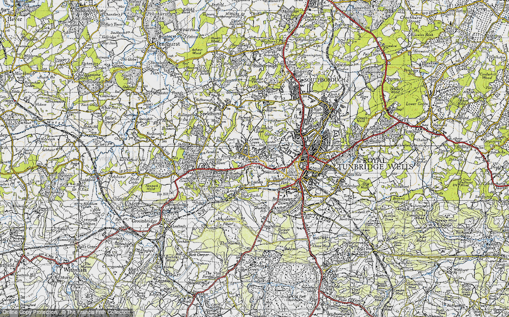 Old Map of Denny Bottom, 1946 in 1946