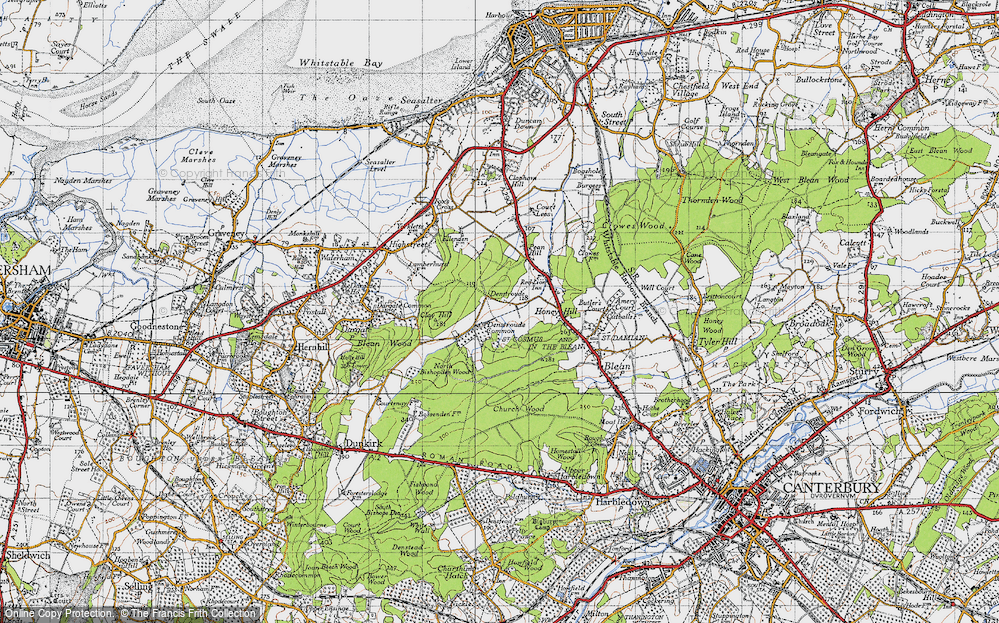 Old Map of Denstroude, 1946 in 1946