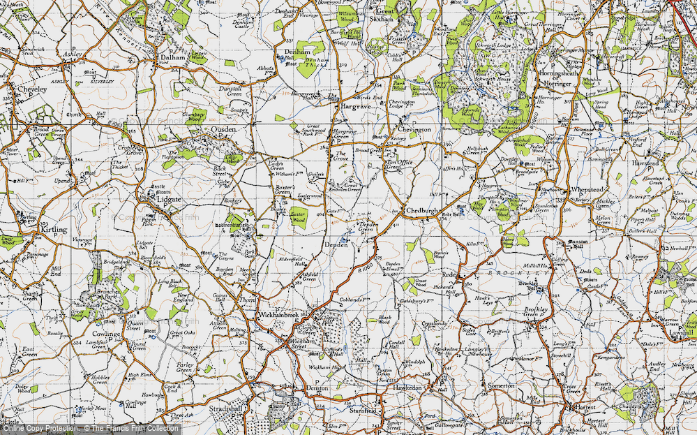 Old Map of Depden Green, 1946 in 1946