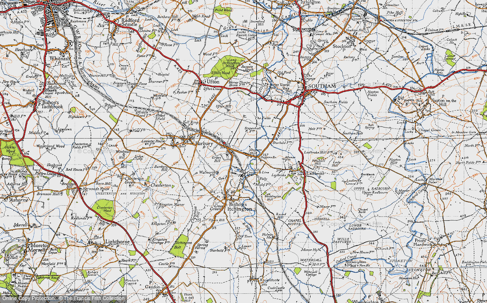 Old Map of Deppers Bridge, 1946 in 1946