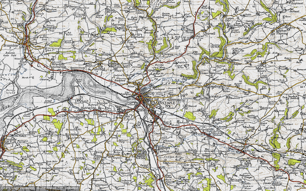 Old Map of Derby, 1946 in 1946